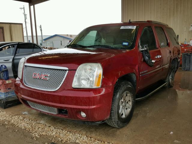 1GKEC63888J250954 - 2008 GMC YUKON DENA MAROON photo 2