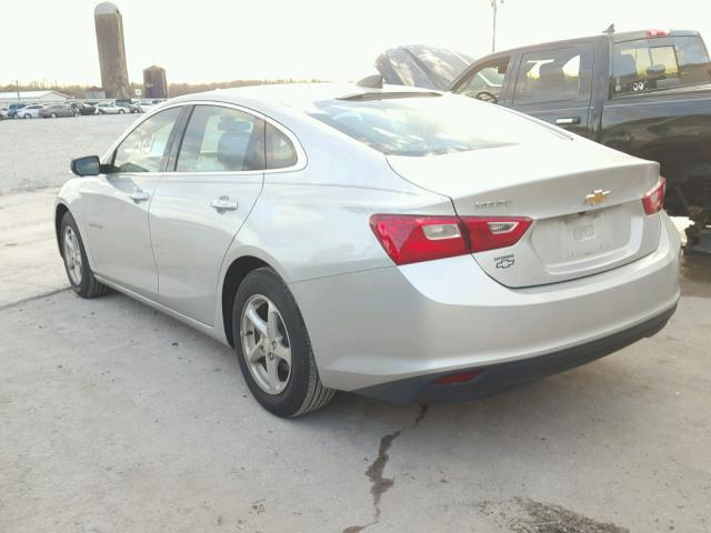 1G1ZB5ST9HF103330 - 2017 CHEVROLET MALIBU LS ვერცხლისფერი ფოტო 3