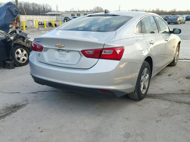 1G1ZB5ST9HF103330 - 2017 CHEVROLET MALIBU LS ვერცხლისფერი ფოტო 4
