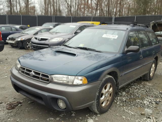 4S3BG6855W7652765 - 1998 SUBARU LEGACY 30T GREEN photo 2