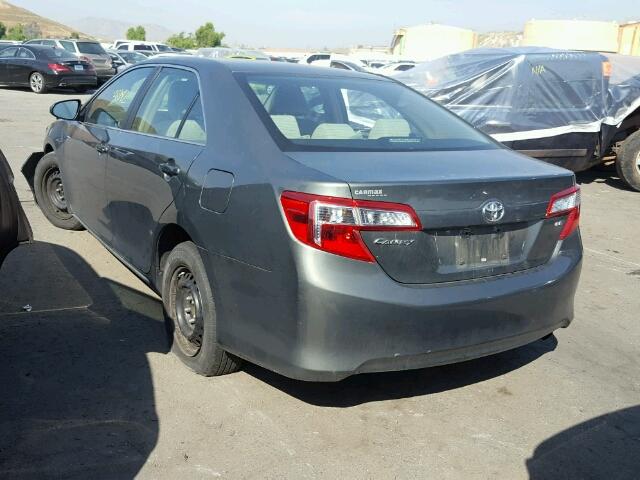 4T1BF1FK6DU711136 - 2013 TOYOTA CAMRY L GRAY photo 3