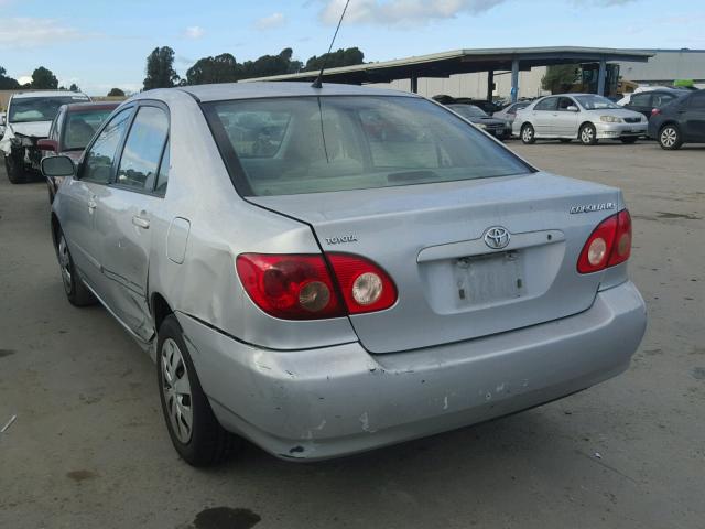 JTDBR32E460069338 - 2006 TOYOTA COROLLA CE SILVER photo 3