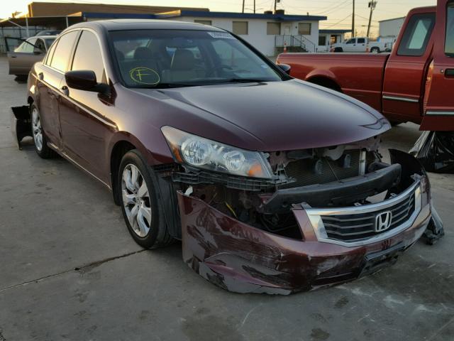 1HGCP2F81AA174352 - 2010 HONDA ACCORD EXL BURGUNDY photo 1