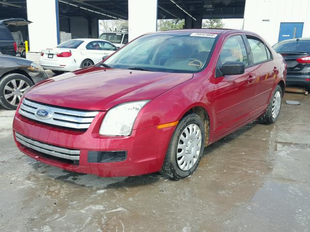 3FAHP06Z17R116652 - 2007 FORD FUSION S RED photo 2