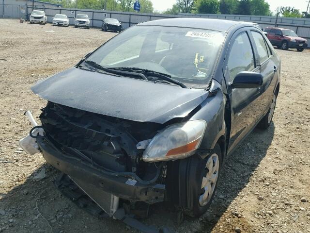 JTDBT923771073222 - 2007 TOYOTA YARIS BLACK photo 2