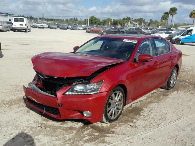 JTHBE1BL0E5029692 - 2014 LEXUS GS 350 RED photo 2