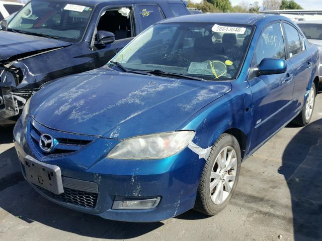 JM1BK324881819591 - 2008 MAZDA 3 S BLUE photo 2