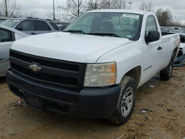 1GCEC14C17Z566164 - 2007 CHEVROLET SILVERADO WHITE photo 2