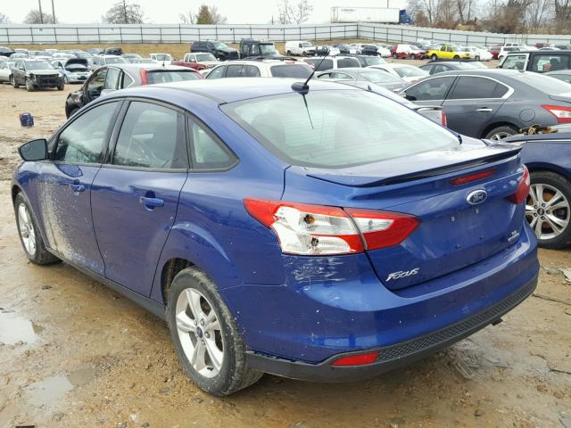 1FAHP3F23CL476650 - 2012 FORD FOCUS SE BLUE photo 3