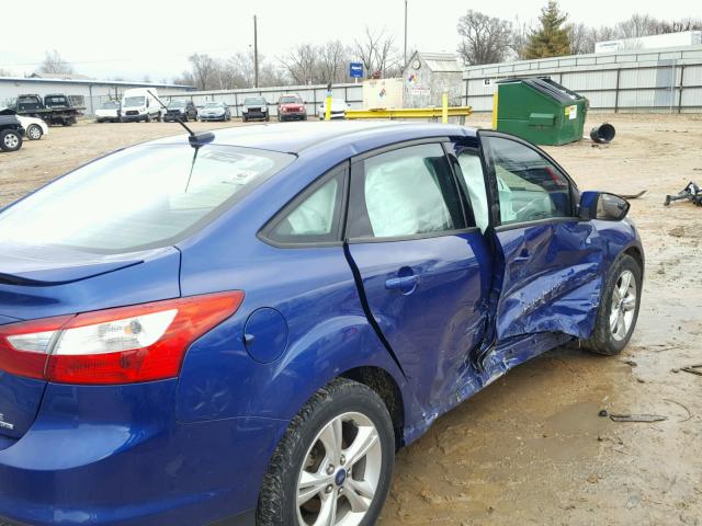 1FAHP3F23CL476650 - 2012 FORD FOCUS SE BLUE photo 9