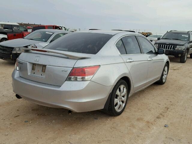 1HGCP36838A046064 - 2008 HONDA ACCORD EXL SILVER photo 4