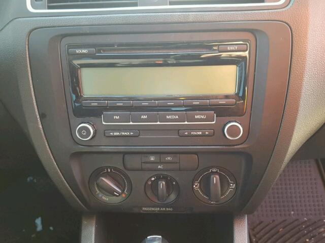 3VW2K7AJ2BM075430 - 2011 VOLKSWAGEN JETTA BASE 黑色 照片 9