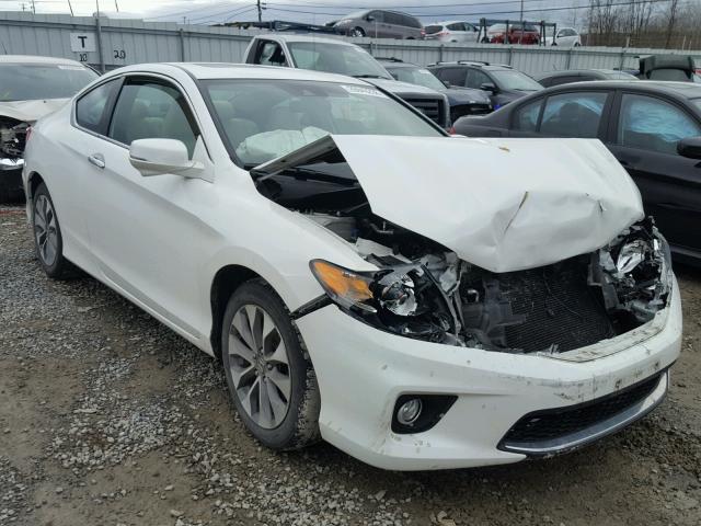 1HGCT1B86EA009687 - 2014 HONDA ACCORD EXL WHITE photo 1