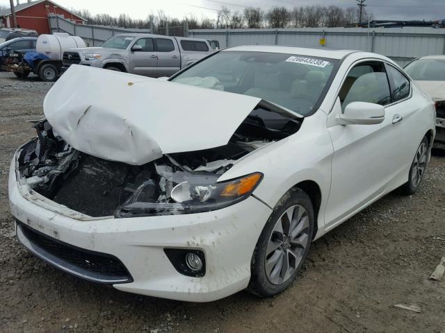 1HGCT1B86EA009687 - 2014 HONDA ACCORD EXL WHITE photo 2