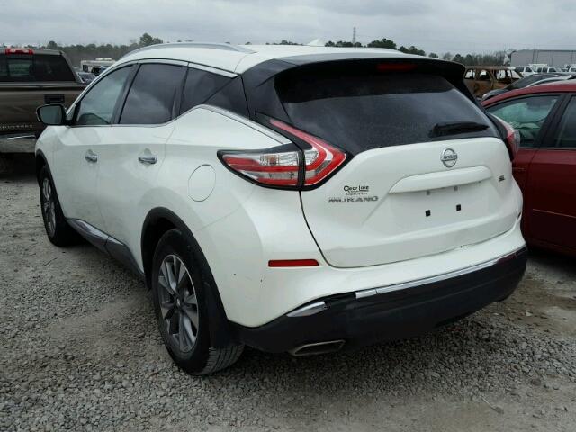 5N1AZ2MG7FN256091 - 2015 NISSAN MURANO S WHITE photo 3