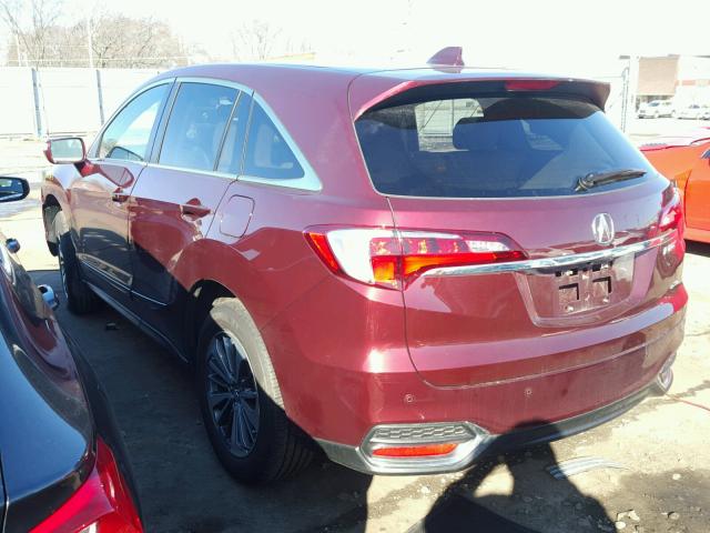 5J8TB4H79GL027644 - 2016 ACURA RDX ADVANC BURGUNDY photo 3