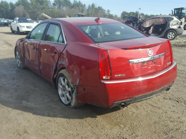 1G6DS57V290157023 - 2009 CADILLAC CTS HI FEA RED photo 3