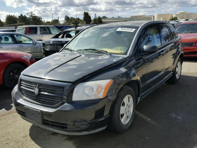 1B3HB28B47D507681 - 2007 DODGE CALIBER BLACK photo 2