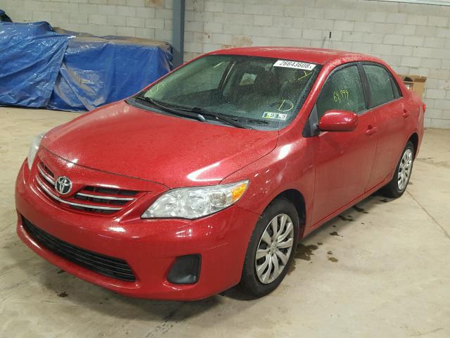 5YFBU4EE6DP206296 - 2013 TOYOTA COROLLA BA RED photo 2