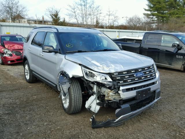 1FM5K7D85HGE26788 - 2017 FORD EXPLORER X SILVER photo 1