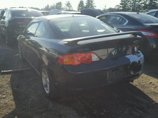 JH4DC54842C024470 - 2002 ACURA RSX BLACK photo 3