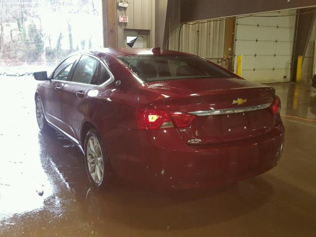 2G1115S35G9124621 - 2016 CHEVROLET IMPALA LT RED photo 3