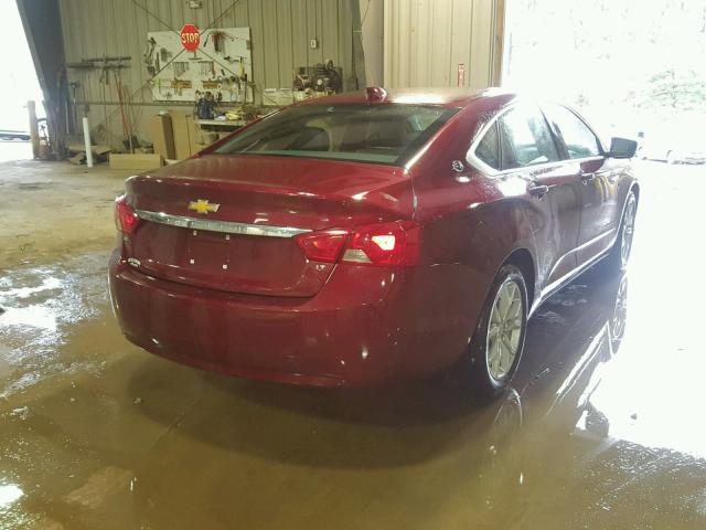 2G1115S35G9124621 - 2016 CHEVROLET IMPALA LT RED photo 4