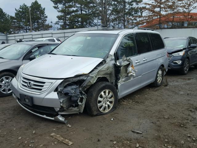 5FNRL3H65AB054325 - 2010 HONDA ODYSSEY EX SILVER photo 2