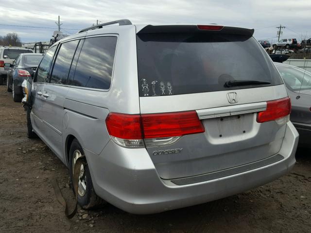 5FNRL3H65AB054325 - 2010 HONDA ODYSSEY EX SILVER photo 3