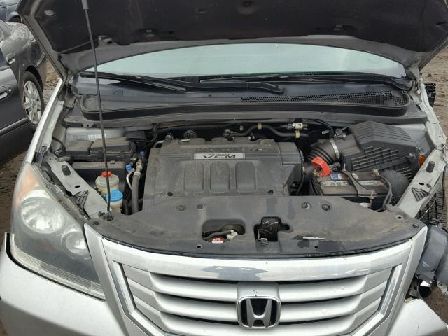 5FNRL3H65AB054325 - 2010 HONDA ODYSSEY EX SILVER photo 7