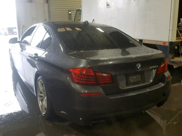 WBAKN9C58FD961336 - 2015 BMW 550 I CHARCOAL photo 3
