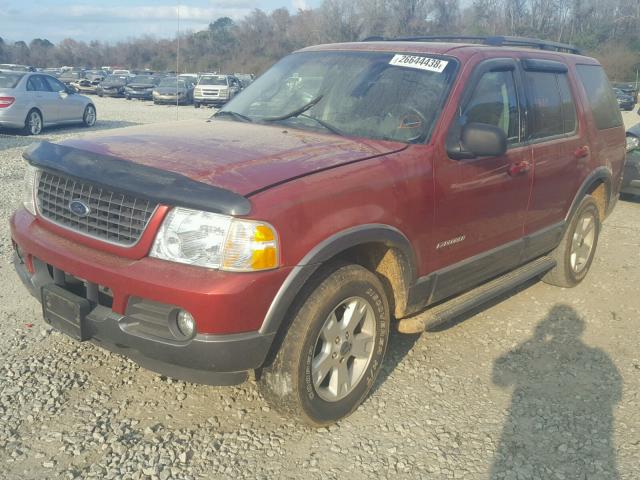 1FMZU63E82UC66203 - 2002 FORD EXPLORER X RED photo 2