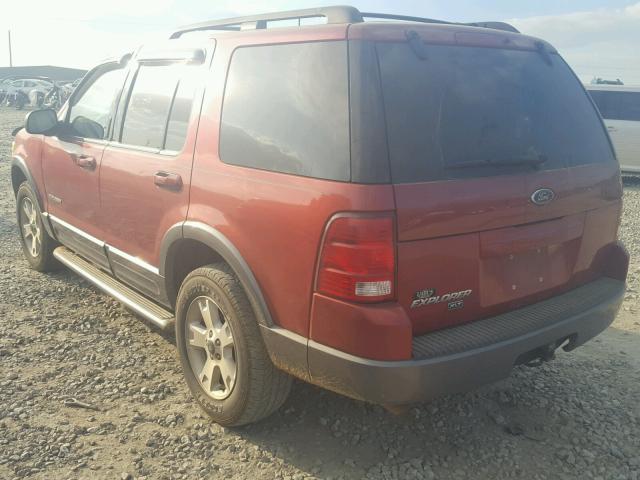 1FMZU63E82UC66203 - 2002 FORD EXPLORER X RED photo 3