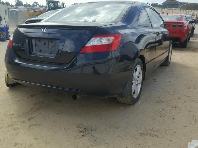 2HGFG12958H525281 - 2008 HONDA CIVIC EXL 黑色 照片 4