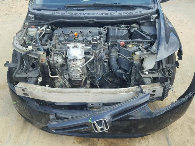 2HGFG12958H525281 - 2008 HONDA CIVIC EXL BLACK photo 7