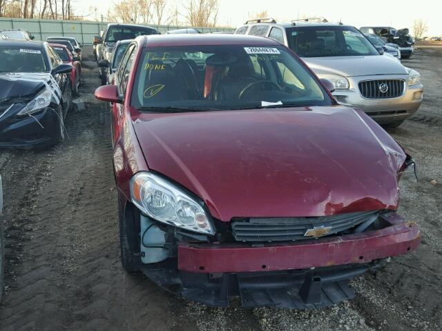 2G1WT58K689188568 - 2008 CHEVROLET IMPALA LT RED photo 1