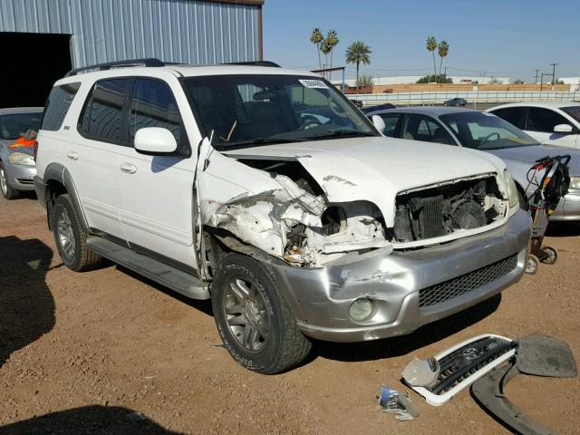 5TDZT34A33S139835 - 2003 TOYOTA SEQUOIA SR WHITE photo 1