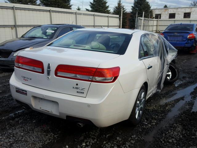 3LNHL2JC6CR802423 - 2012 LINCOLN MKZ WHITE photo 4