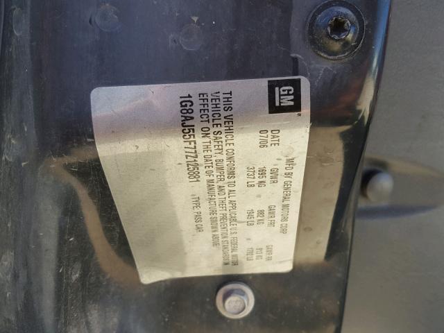 1G8AJ55F77Z125881 - 2007 SATURN ION LEVEL 栗色 照片 10