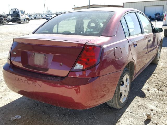 1G8AJ55F77Z125881 - 2007 SATURN ION LEVEL 栗色 照片 4