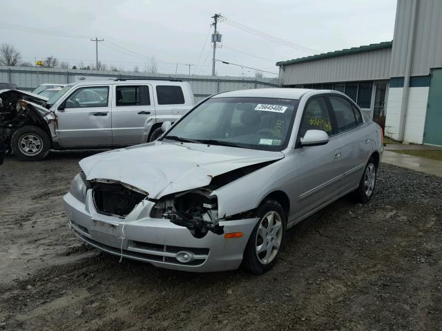 KMHDN46D66U375652 - 2006 HYUNDAI ELANTRA GL GRAY photo 2