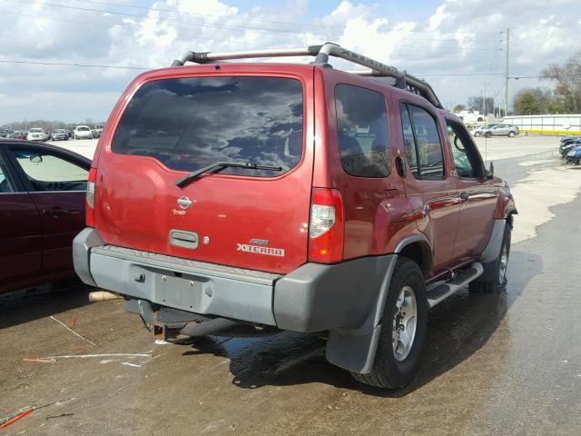 5N1ED28Y11C582721 - 2001 NISSAN XTERRA XE MAROON photo 4