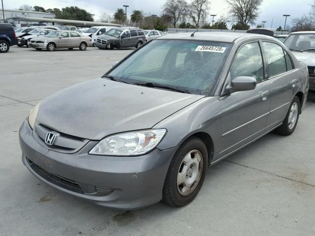 JHMES96664S017247 - 2004 HONDA CIVIC HYBR GRAY photo 2