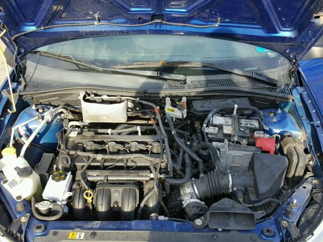 1FAHP3FN4BW204843 - 2011 FORD FOCUS SE BLUE photo 7