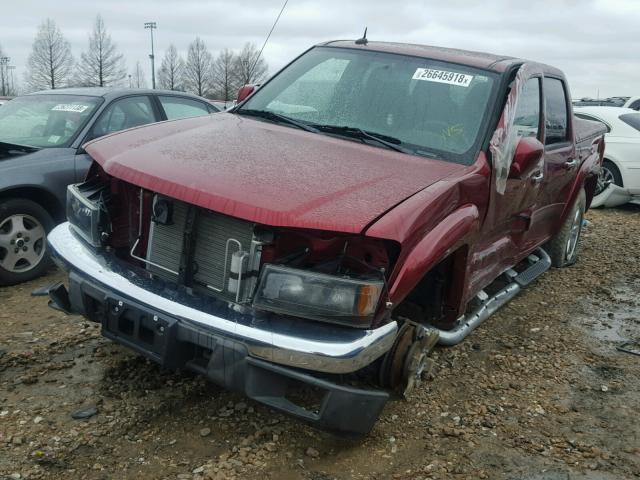 1GTH6MFE8B8120015 - 2011 GMC CANYON SLE MAROON photo 2