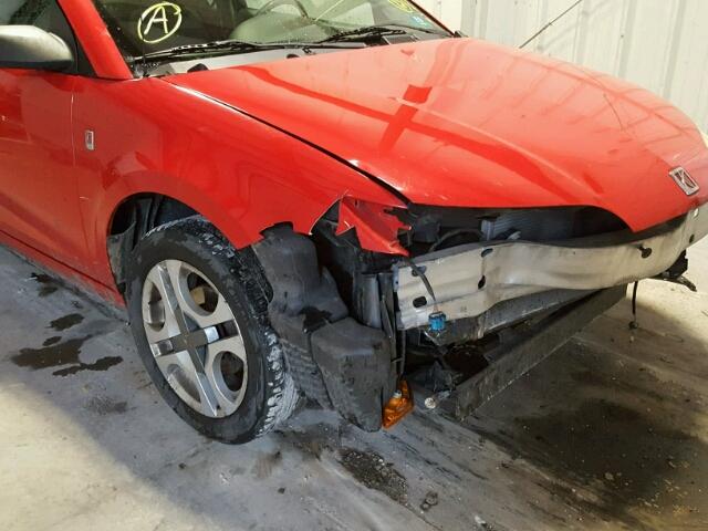 1G8AW12F43Z176411 - 2003 SATURN ION LEVEL RED photo 10