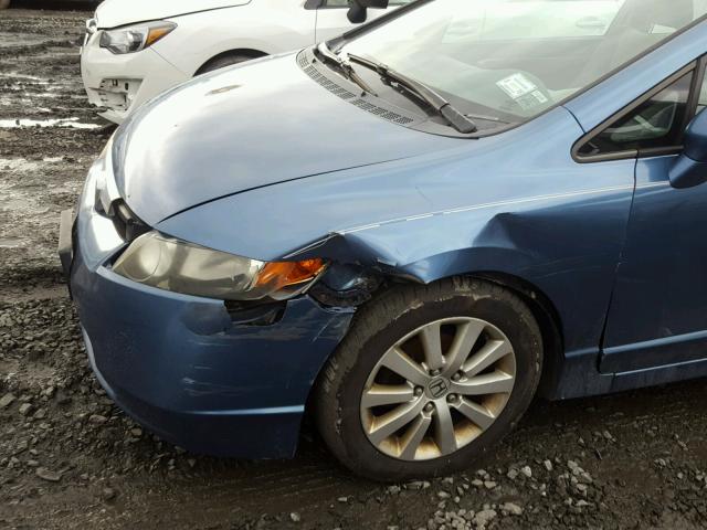 2HGFA16856H504494 - 2006 HONDA CIVIC EX BLUE photo 9