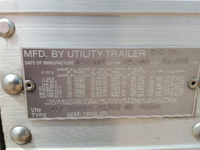 1UYVS2539AM876706 - 2010 UTILITY TRAILER WHITE photo 10