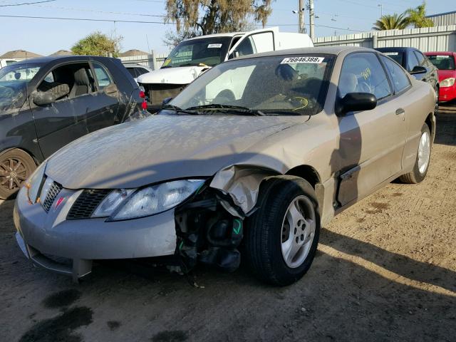 1G2JB12F537218568 - 2003 PONTIAC SUNFIRE BEIGE photo 2