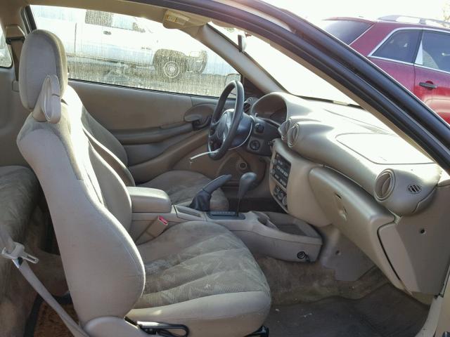 1G2JB12F537218568 - 2003 PONTIAC SUNFIRE BEIGE photo 5